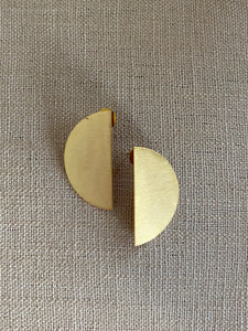 Semicircle Gold Earrings