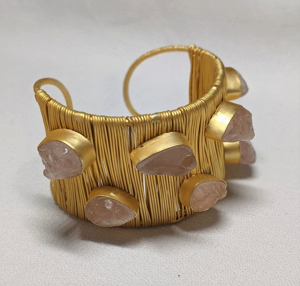 Semi precious gold bracelet