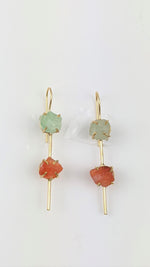 Load image into Gallery viewer, Clementine Long Crystal Earring
