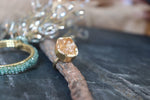 Load image into Gallery viewer, Citrine Stud Ring
