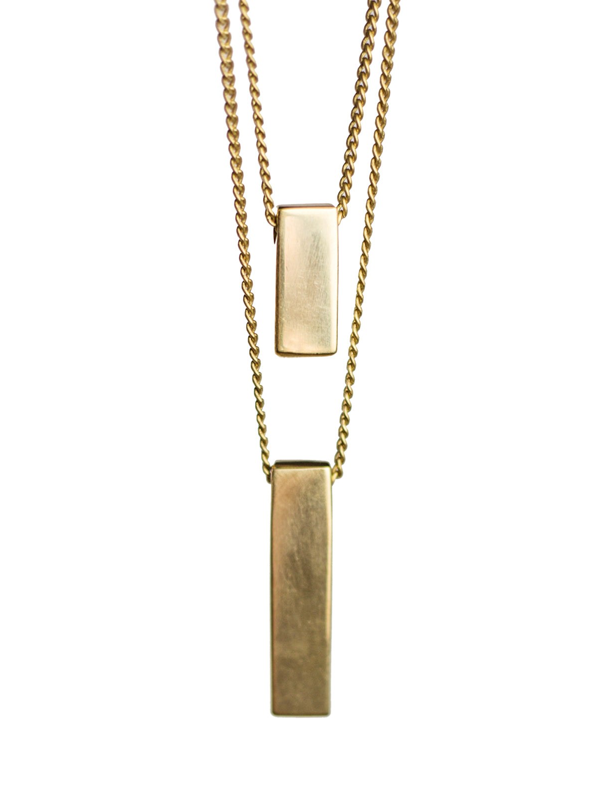 Bar Pendant Necklace - Gold