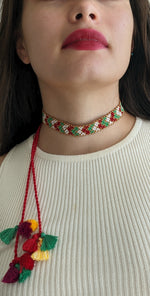 Load image into Gallery viewer, Multicolored Beaded Choker
